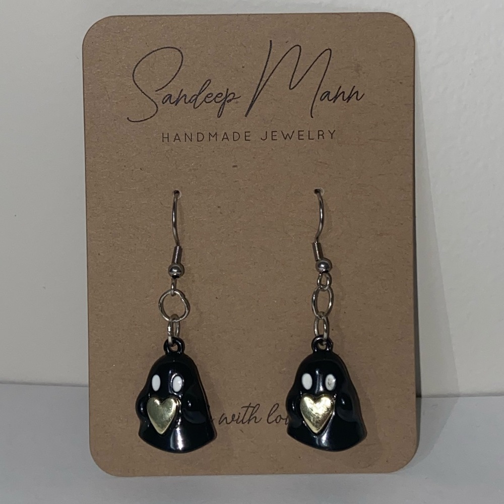 Handmade cute ghost 👻 earrings